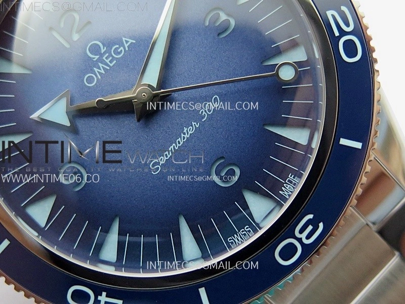 Seamaster 300 Master Spectre 234.30.41.21.03.002 SS VSF Best Edition Blue Dial on Bracelet A8912